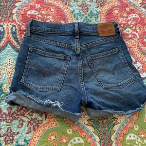 Levi’s High Waisted Denim Jean Shorts